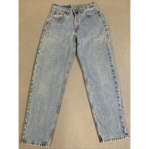 Levi'S 560 Jean's Women Size 9 Short Loose Fit Straight Leg USA Light Blue Denim